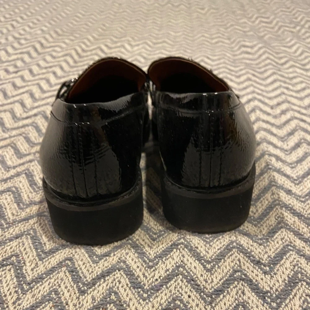 Franco Sarto Cason Black Patent Loafers | Size 6 | NWT - Picture 3 of 7